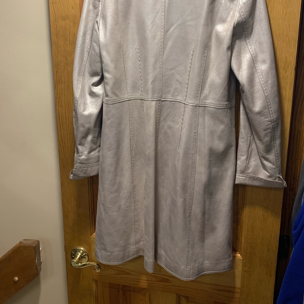 Elie Tahari Suede n Poly Jacket - Picture 7 of 7